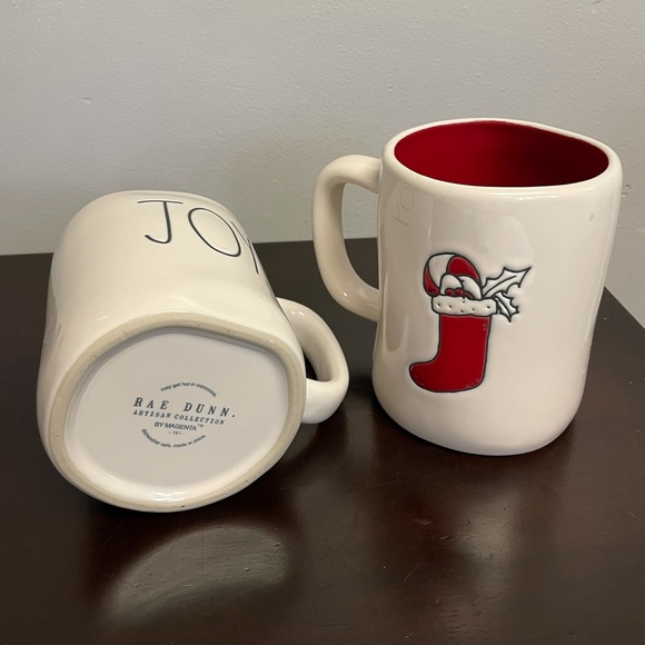 New Rae Dunn Set of 2 “JOY” Mugs - Picture 7 of 7